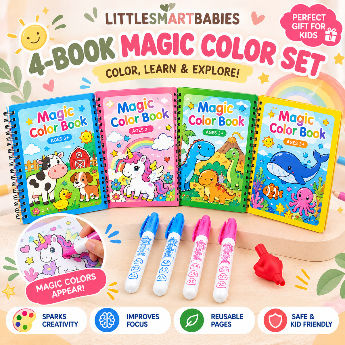Magic Grooved Handwriting Book for Kids (Ages 3–8)
