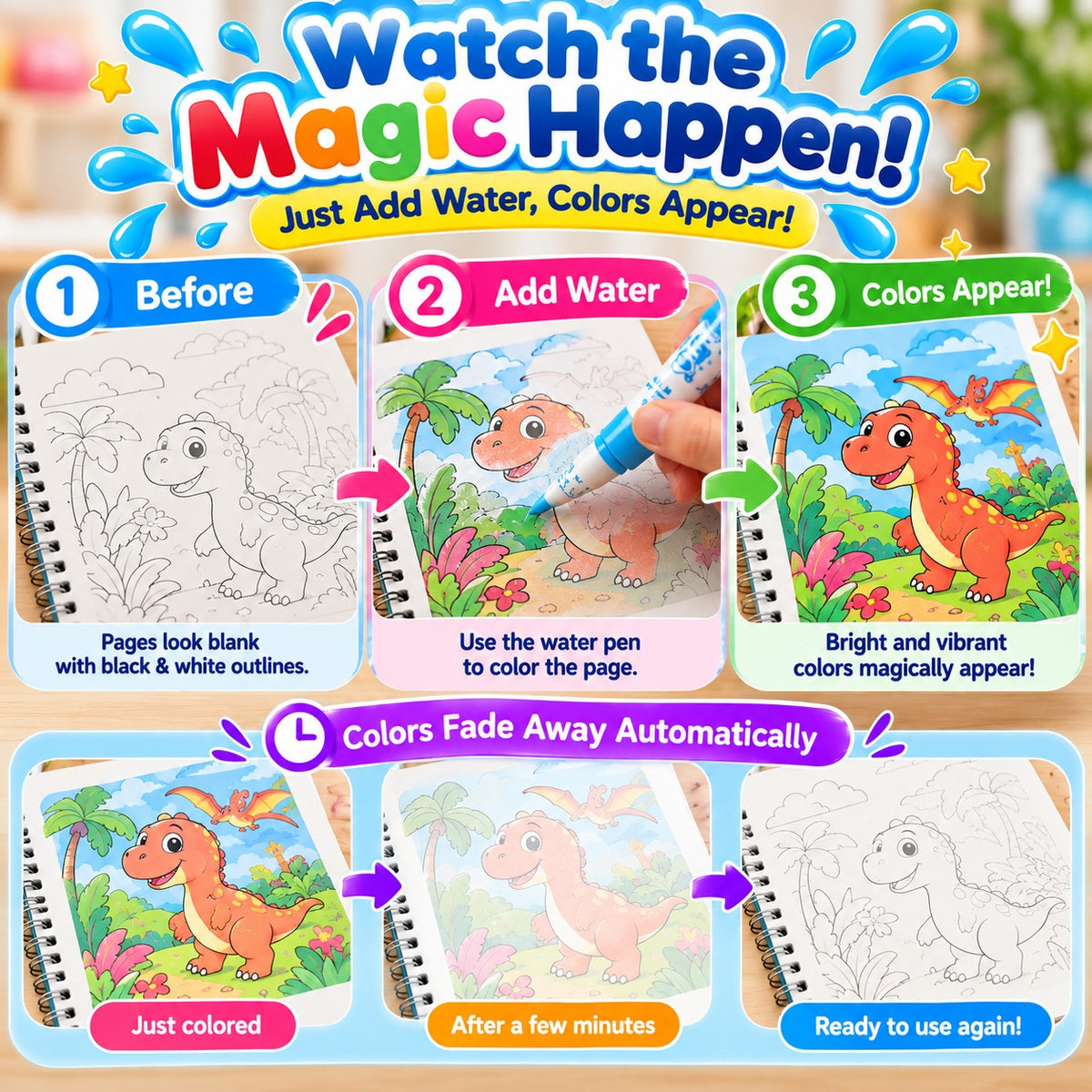 Magic Grooved Handwriting Book for Kids (Ages 3–8)